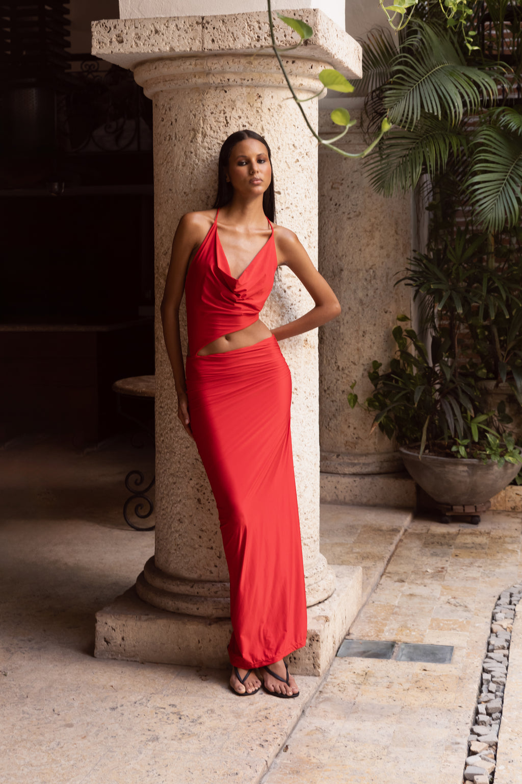 DEVORA DRESS RED