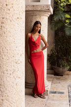 DEVORA DRESS RED