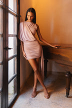ELODIA MINI DRESS ROSE