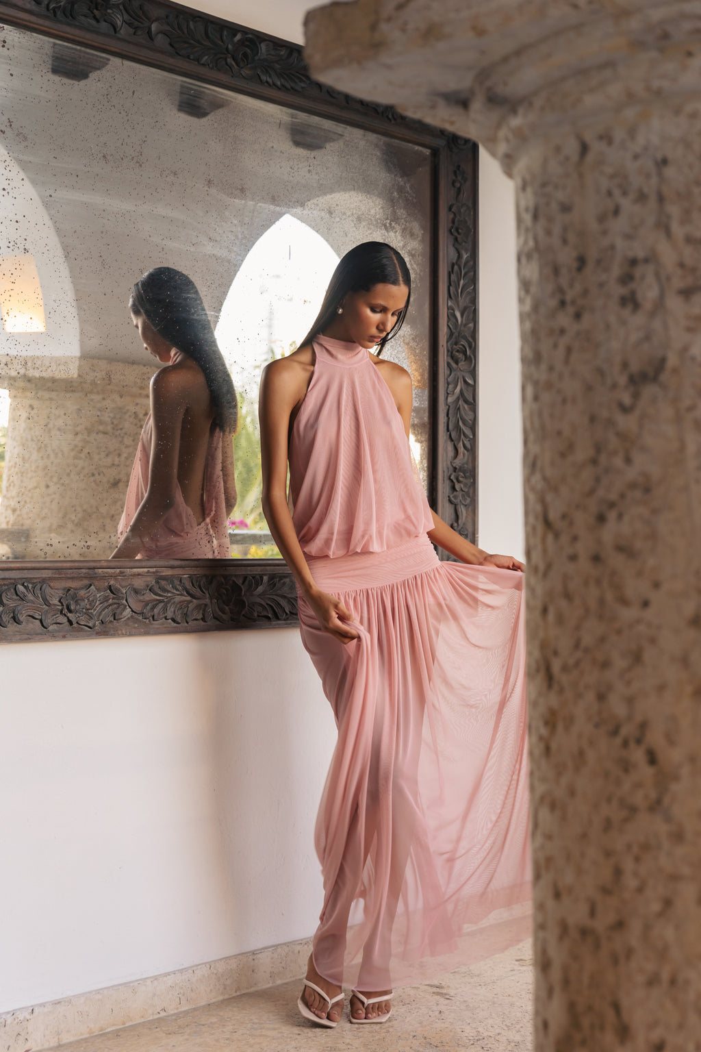 CALMA ROSE DRESS