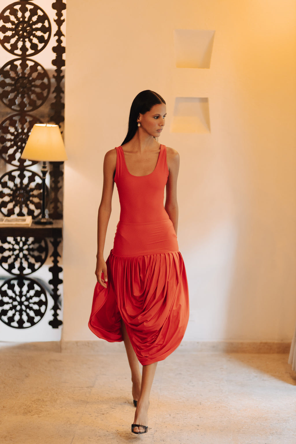 GIA RED SKIRT/DRESS