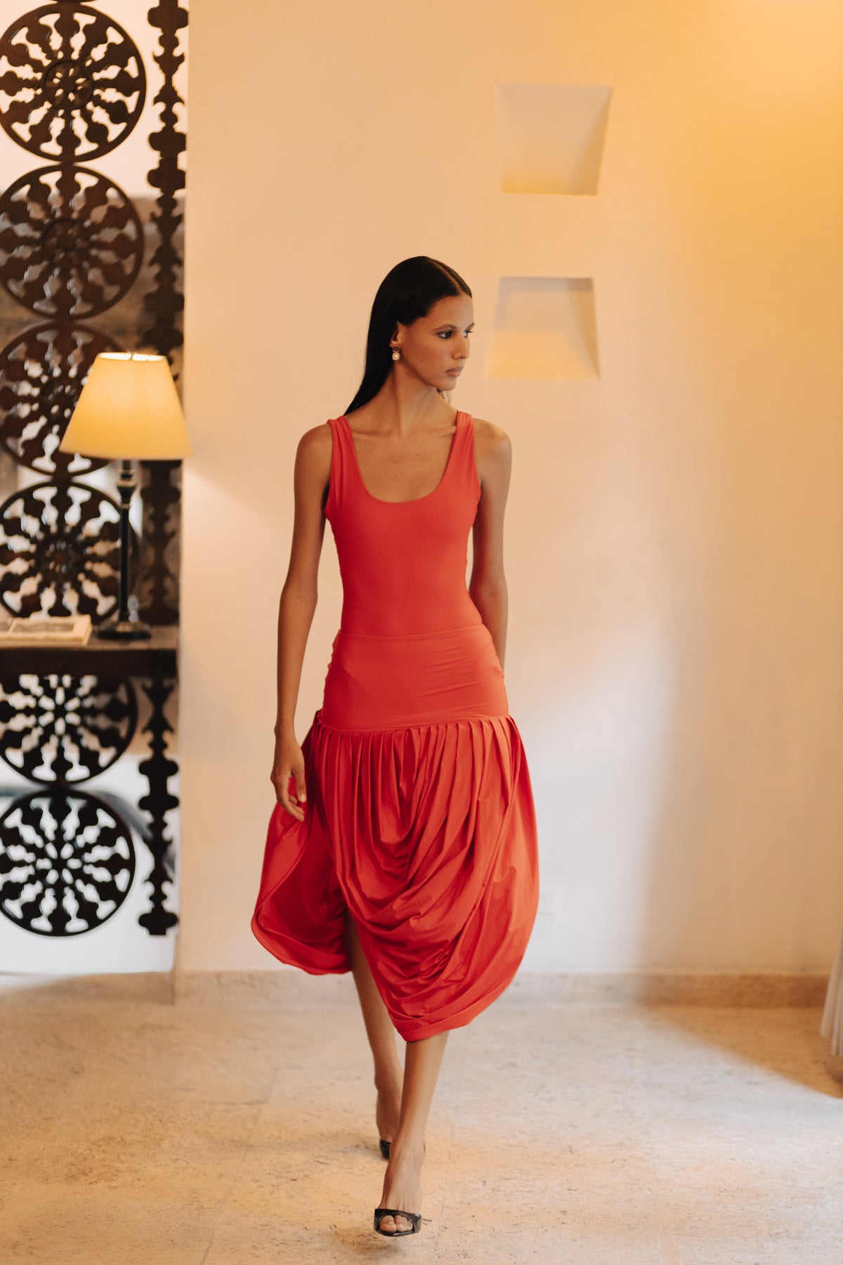 GIA RED SKIRT/DRESS