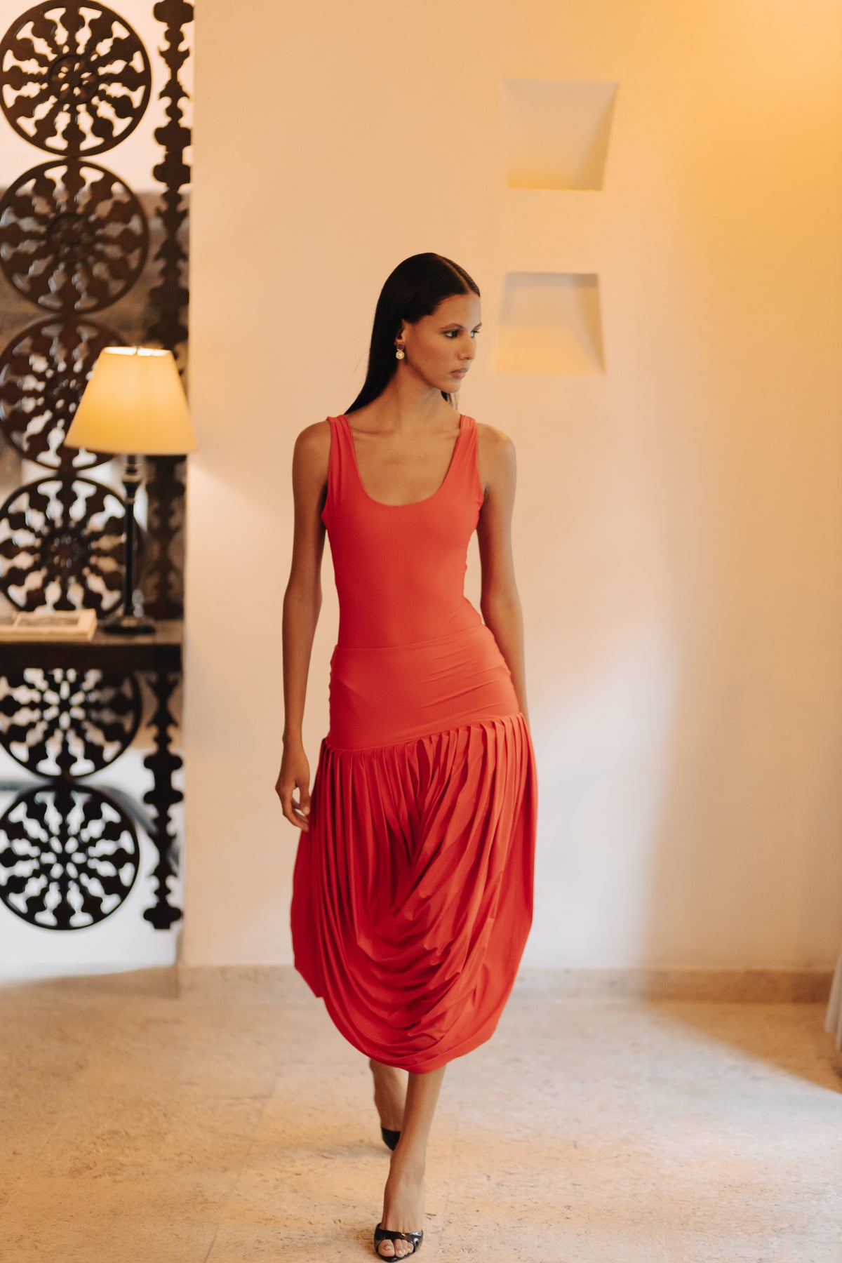 GIA RED SKIRT/DRESS