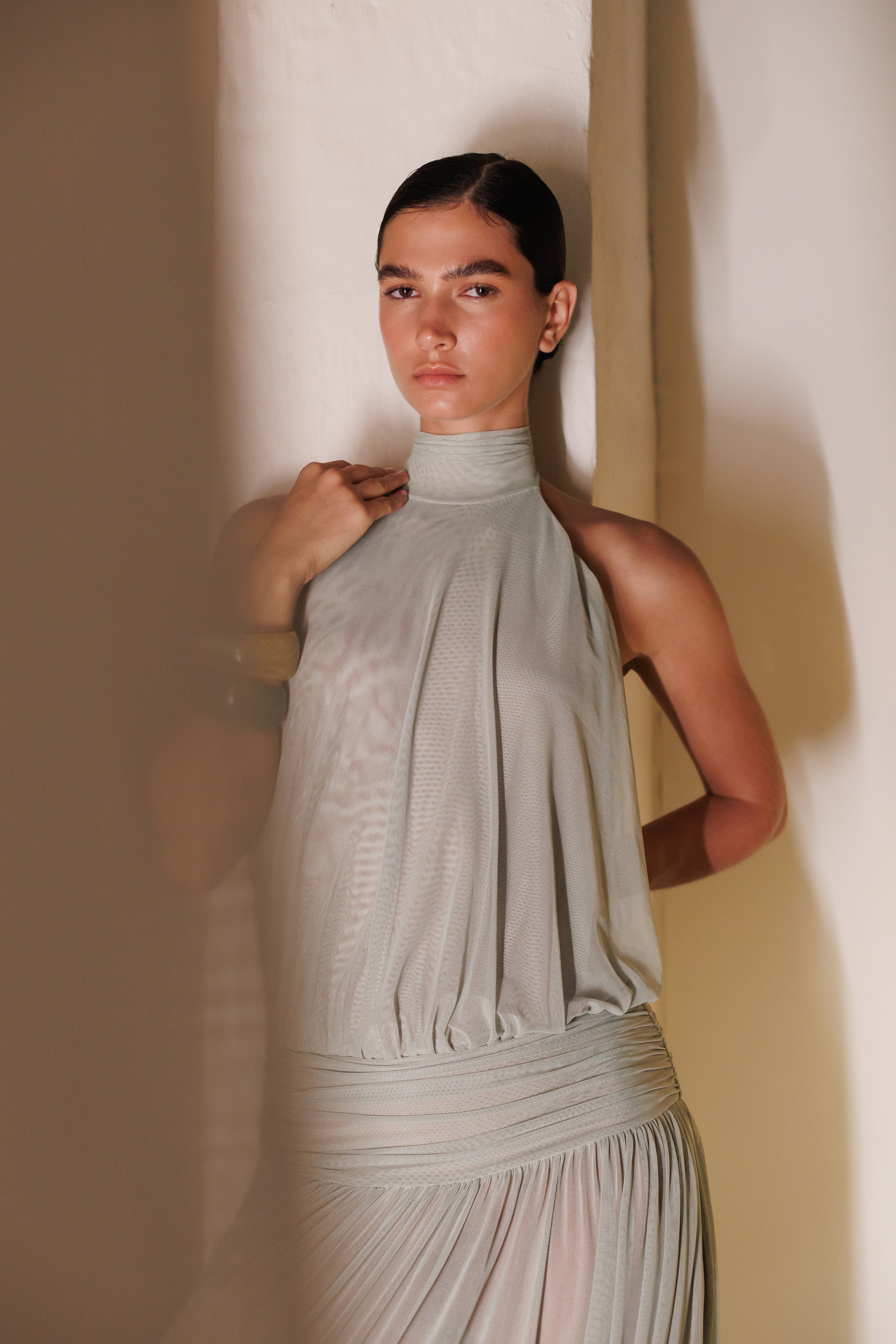 CALMA OLIVE DRESS